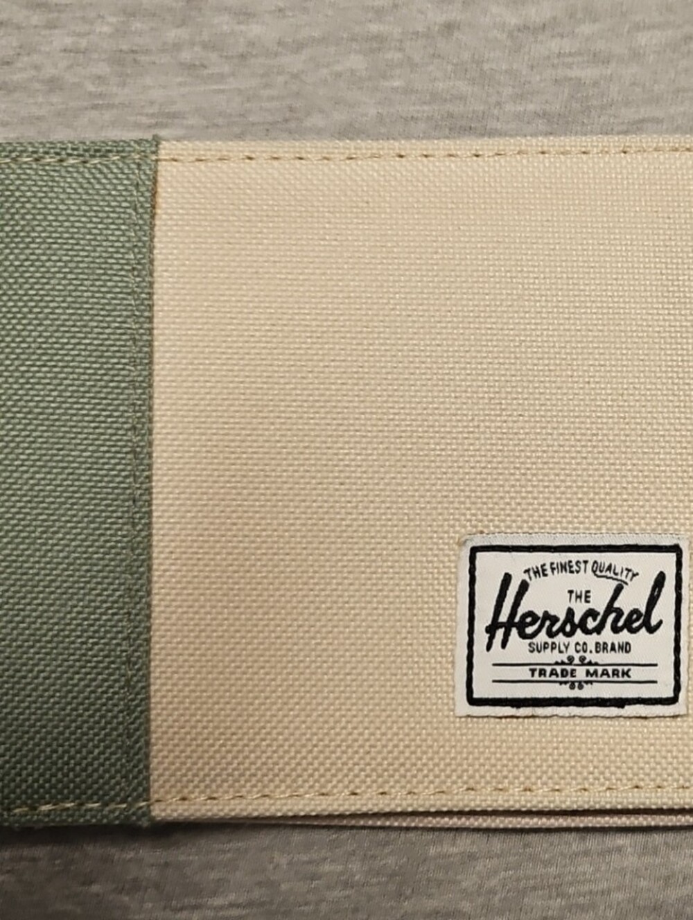 Herschel Supply Company Two-Tone Sage Green & Cream Wallet